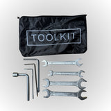 Complete Fatbike Maintenance Toolkit - Spanners, Allen Keys & Compact Bag