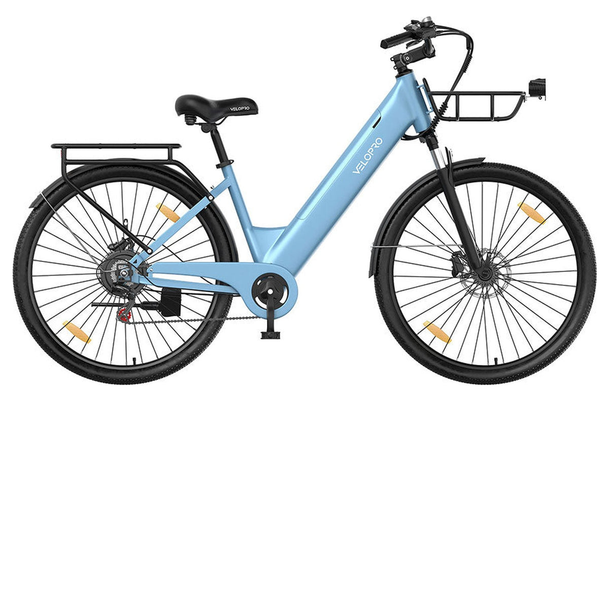 Velopro C1 Pro Elektrische Stadsfiets Lichtblauw - Hypebikes