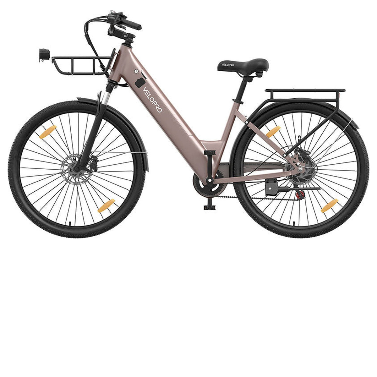 Velopro C1 Pro Elektrische Stadsfiets Roségoud - Hypebikes