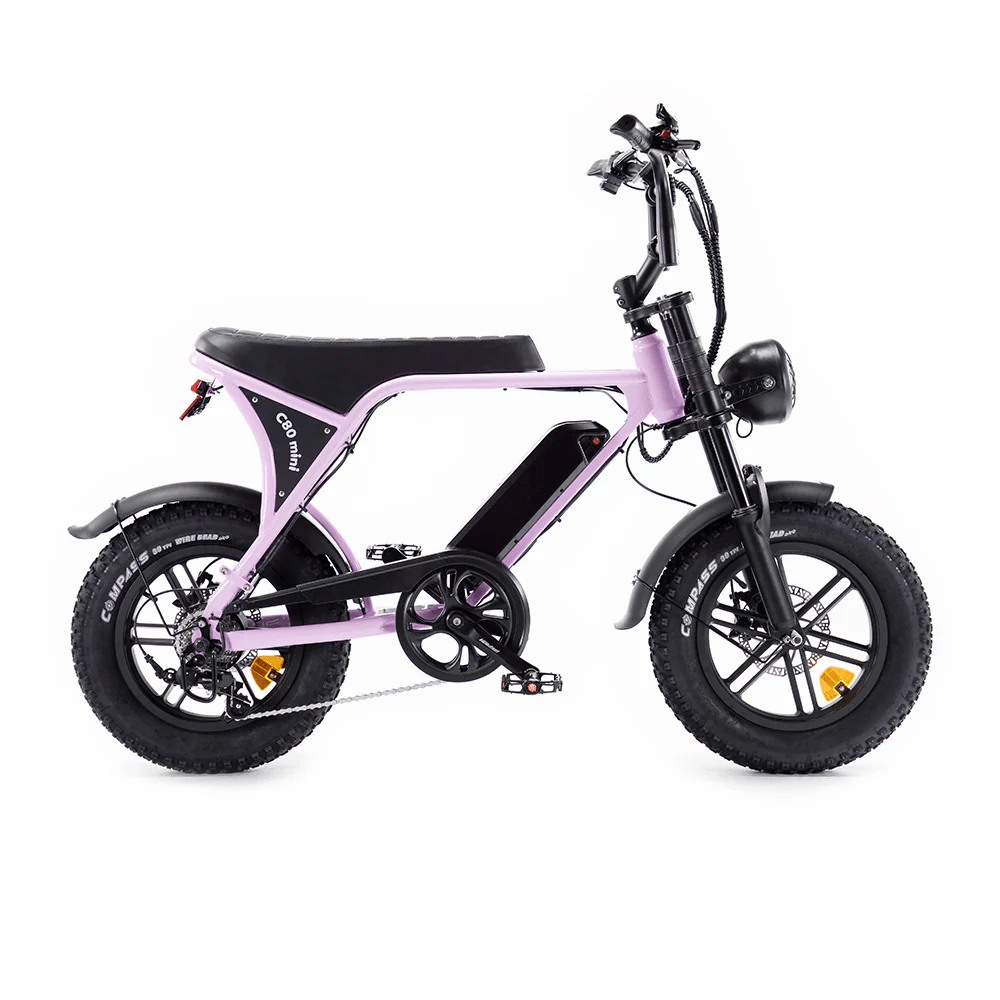 OUXI C80 Mini Fatbike - Roze - Hydraulische Remmen