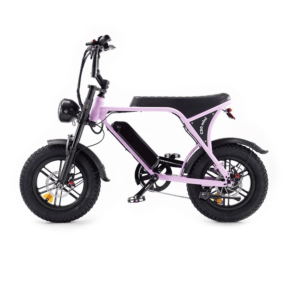 OUXI C80 Mini Fatbike - Roze - Hydraulische Remmen - Hypebikes