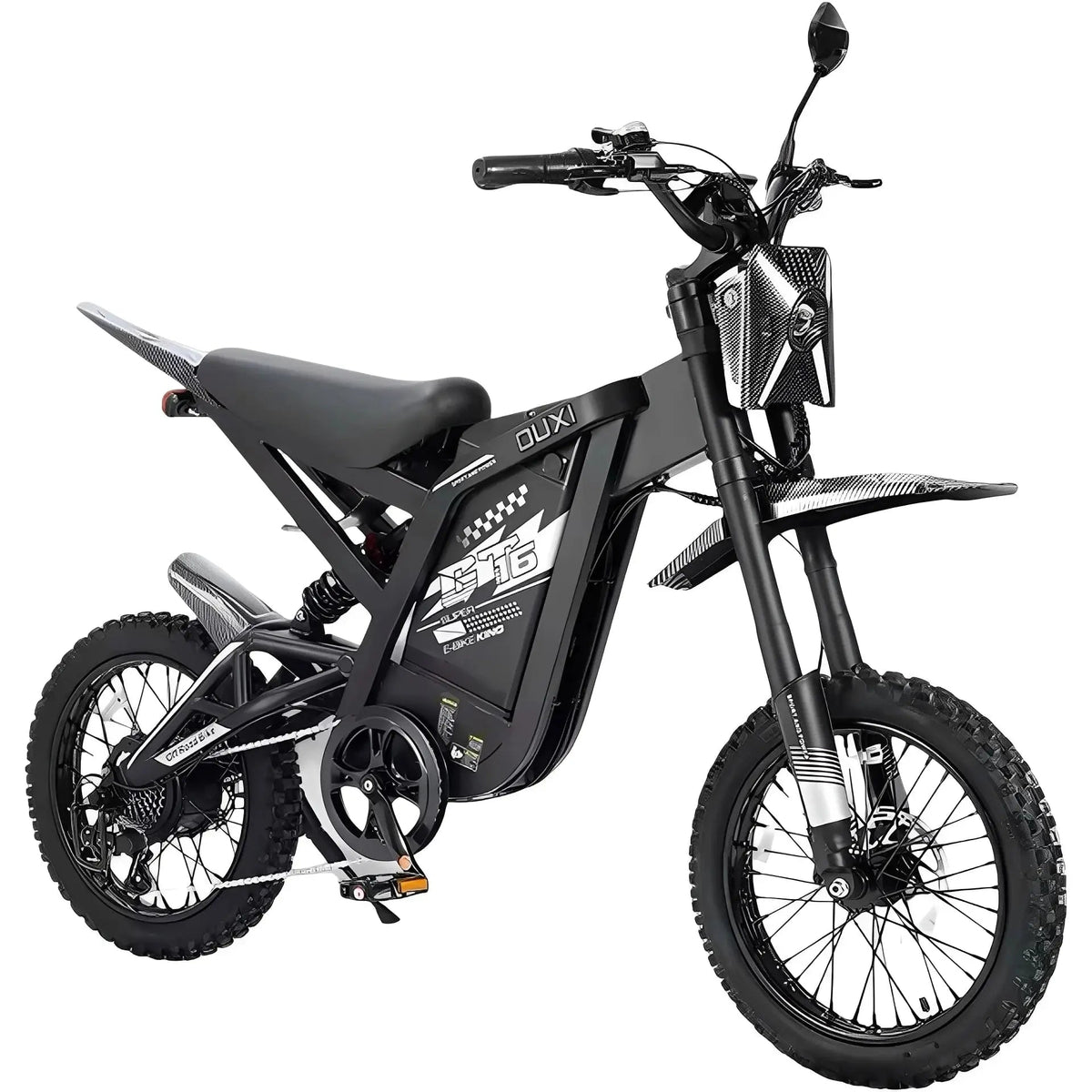 Ouxi GT16 Mini Fatbike - Zwart - Skinnybike - Hypebikes