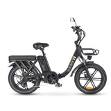 OUXI Q11 Negra Fatbike eléctrica plegable 250W con frenos hidráulicos