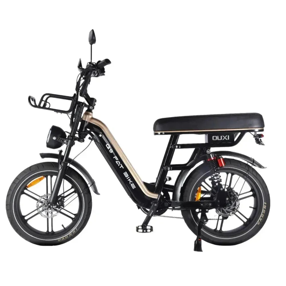OUXI Q9 Zwarte Fatbike met Lage Instap en Robuust Frame - Hypebikes