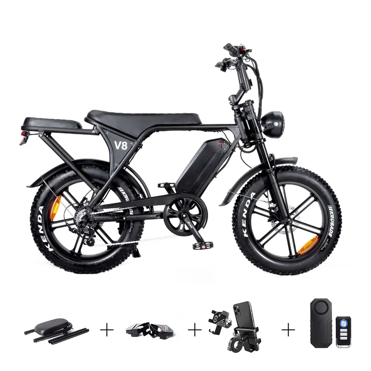 OUXI V8 4.0 - FATBIKE - ZWART - Hypebikes
