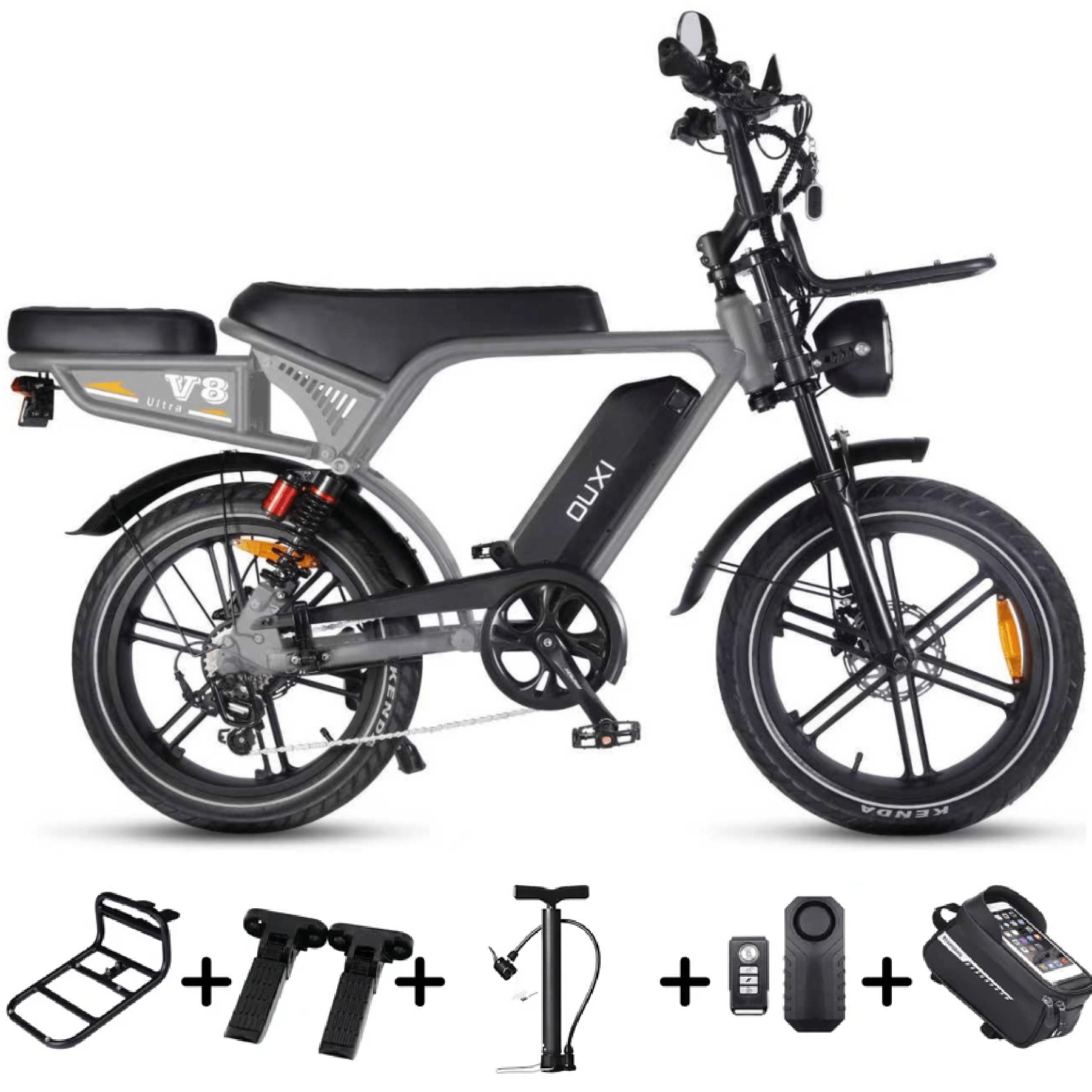 Ouxi V8 Ultra Grijs Special Edition - Hypebikes