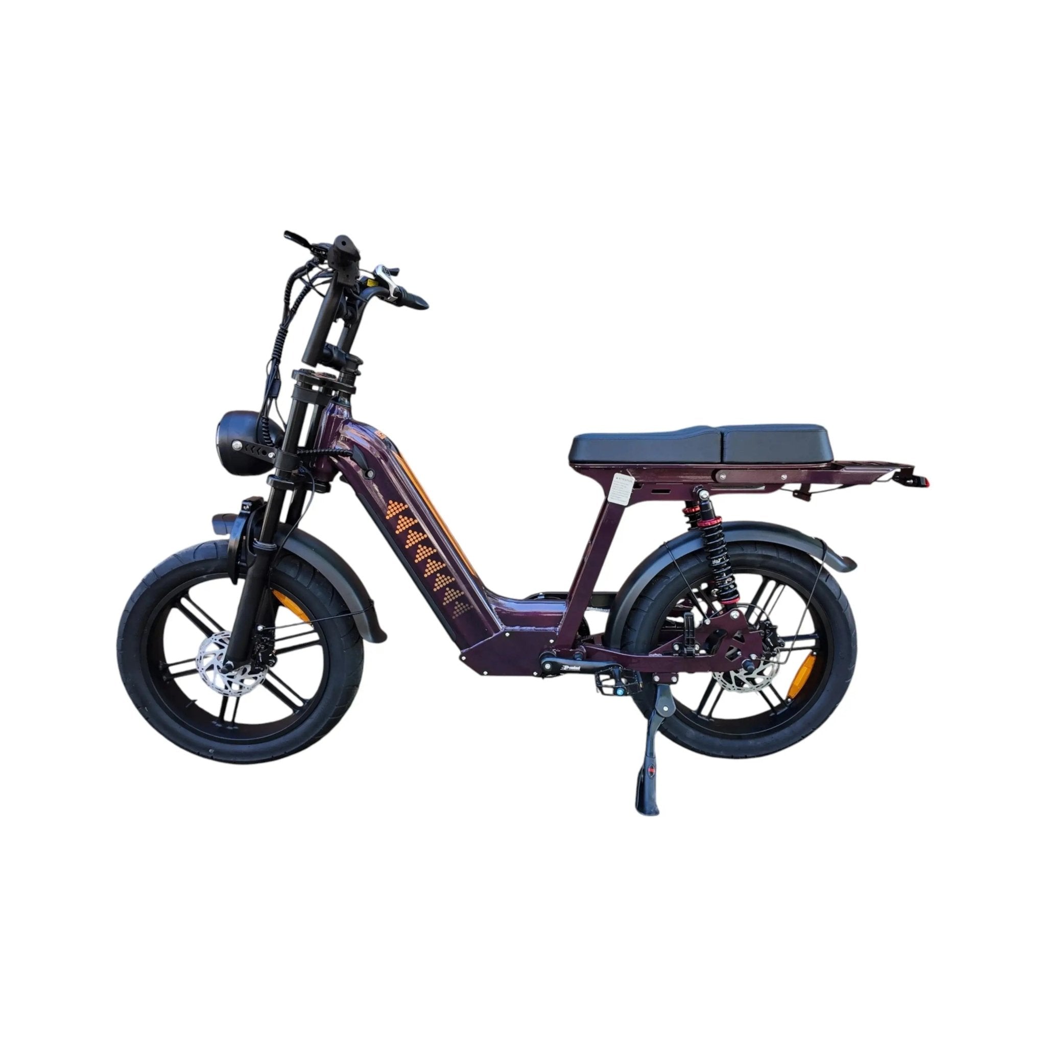 QmWheel D50 Elektrisch Fatbike 250W Paars - Hypebikes