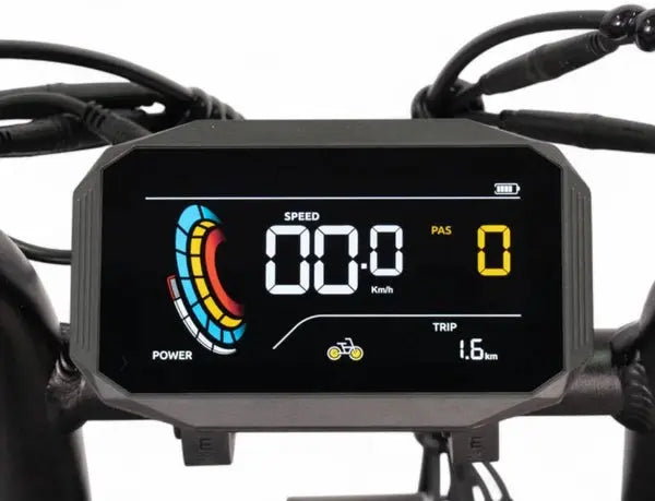 Qmwheel Mini Fatbike V20 Pro Display | Fietscomputer - Hypebikes