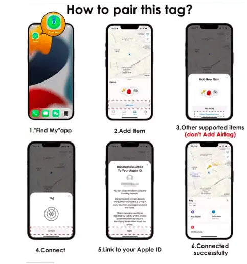 Tracker GPS Apple IOS - Zoek mijn Iphone - Airtag - Hypebikes