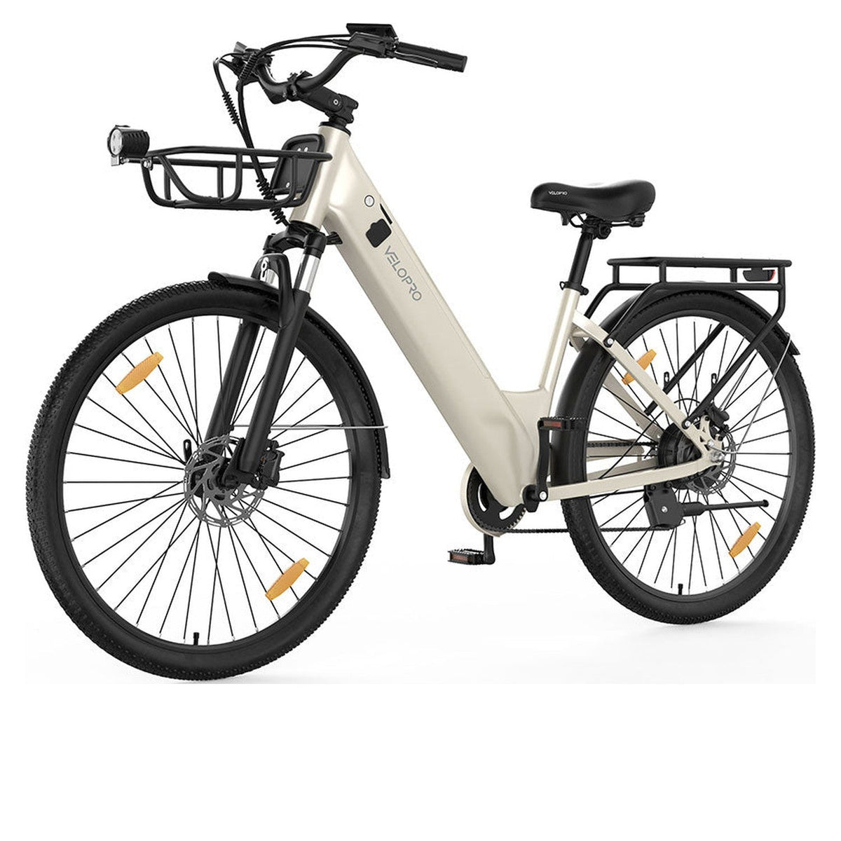 Velopro C1 Pro Elektrische Stadsfiets Wit - Hypebikes