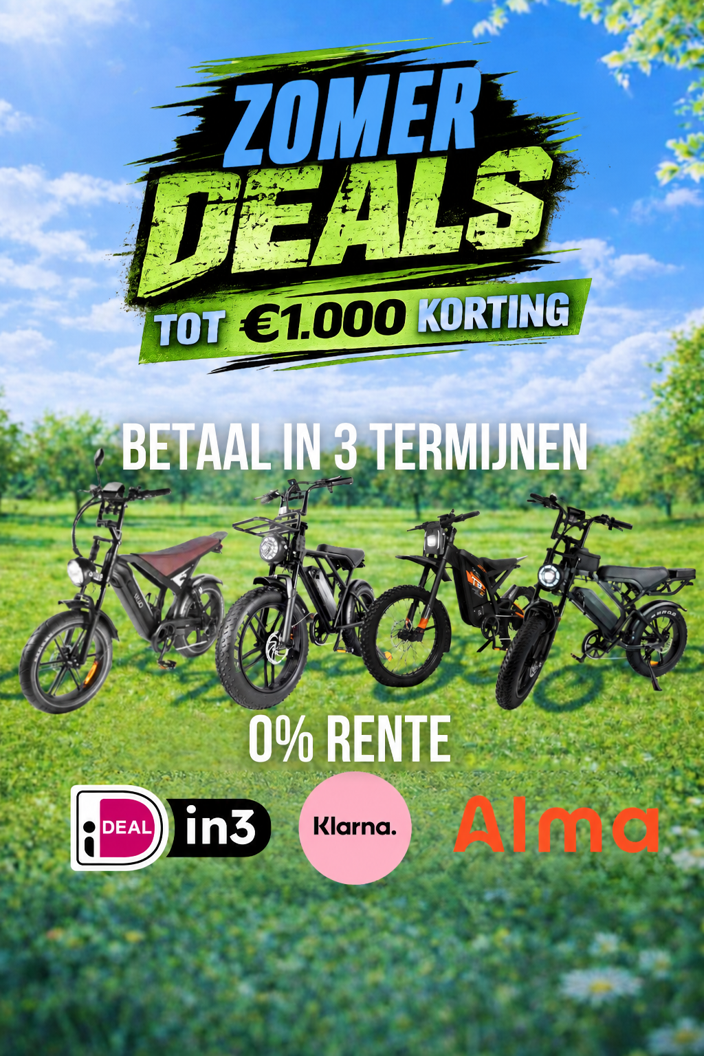 Tot 50% korting op alle fatbikes