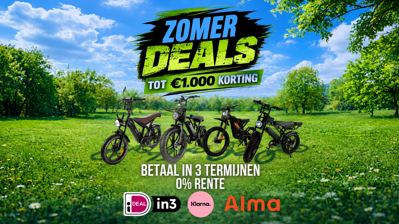 Tot 50% korting op alle fatbikes