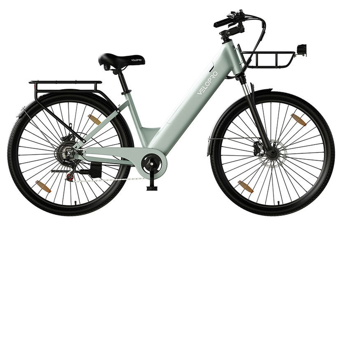 Velopro C1 Pro Elektrische Stadsfiets Groen - Hypebikes