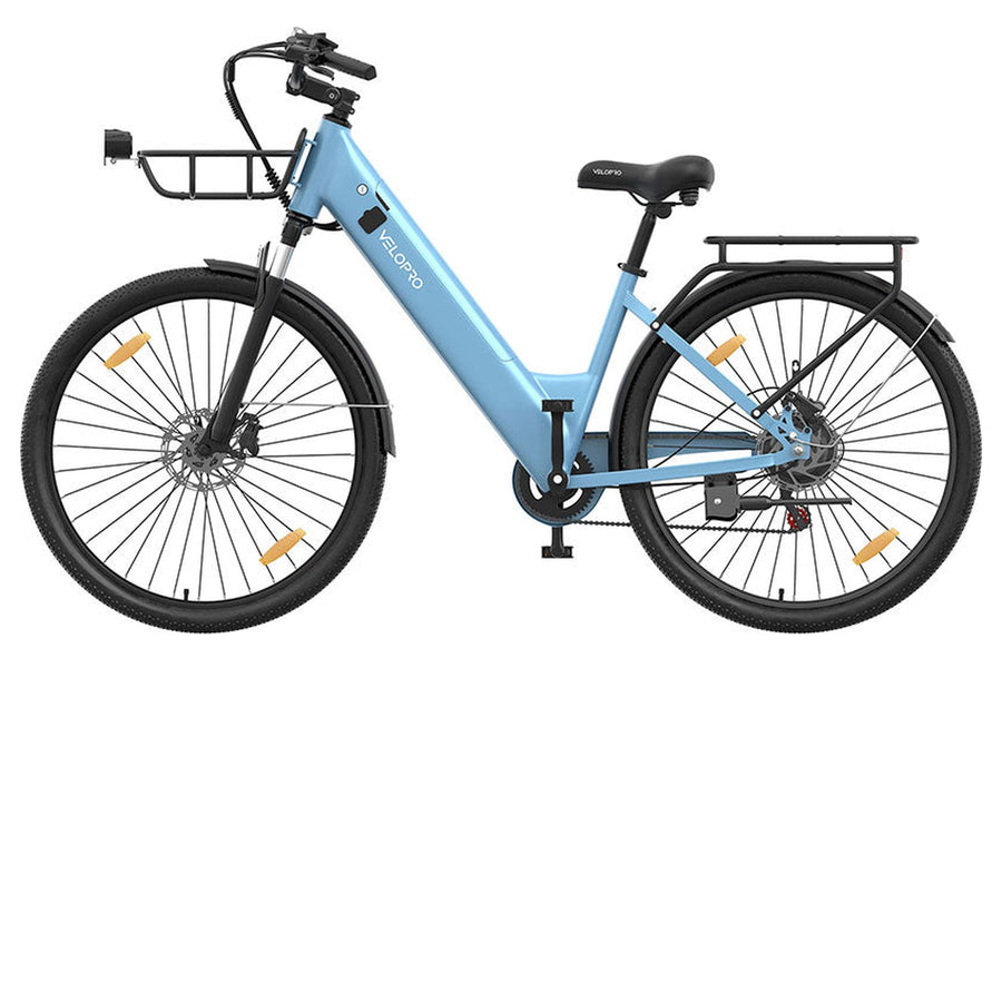 Velopro C1 Pro Elektrische Stadsfiets Lichtblauw - Hypebikes