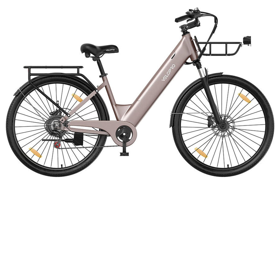 Velopro C1 Pro Elektrische Stadsfiets Roségoud - Hypebikes