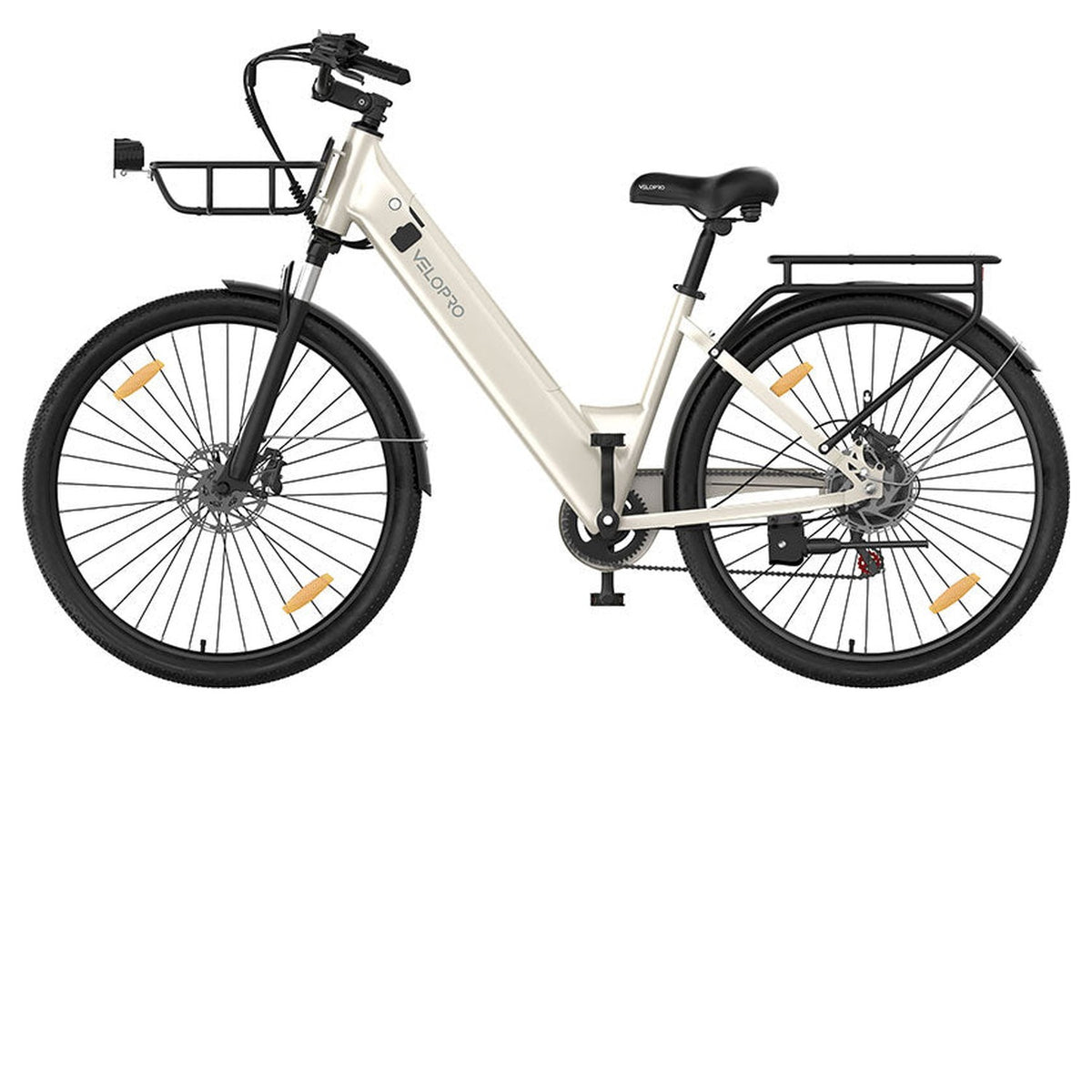 Velopro C1 Pro Elektrische Stadsfiets Wit - Hypebikes