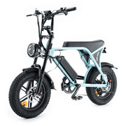 OUXI C80 Mini Fatbike - Licht Blauw - Hydraulische Remmen - Hypebikes