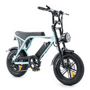 OUXI C80 Mini Fatbike - Licht Blauw - Hydraulische Remmen - Hypebikes