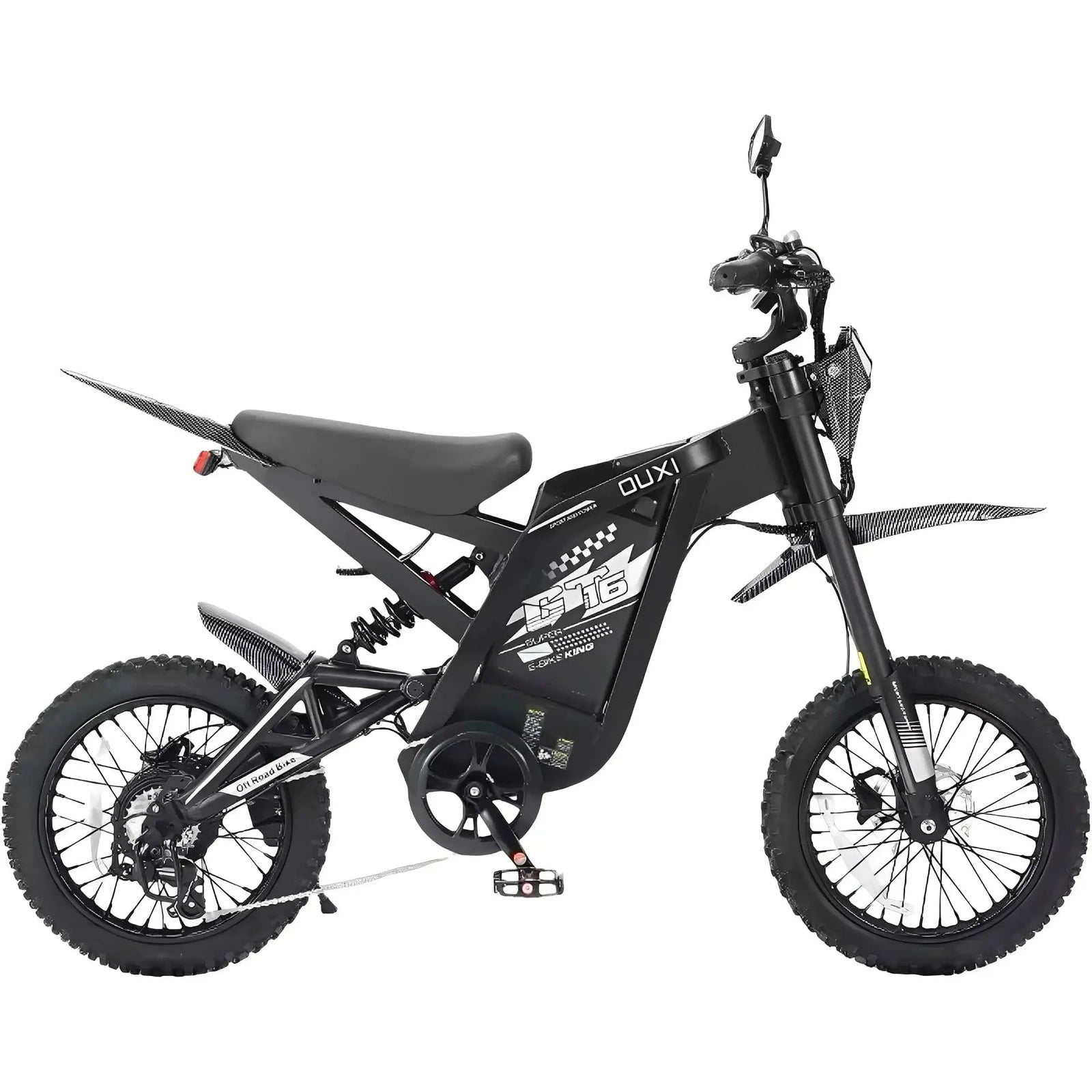 Ouxi GT16 Mini Fatbike - Zwart - Skinnybike - Hypebikes