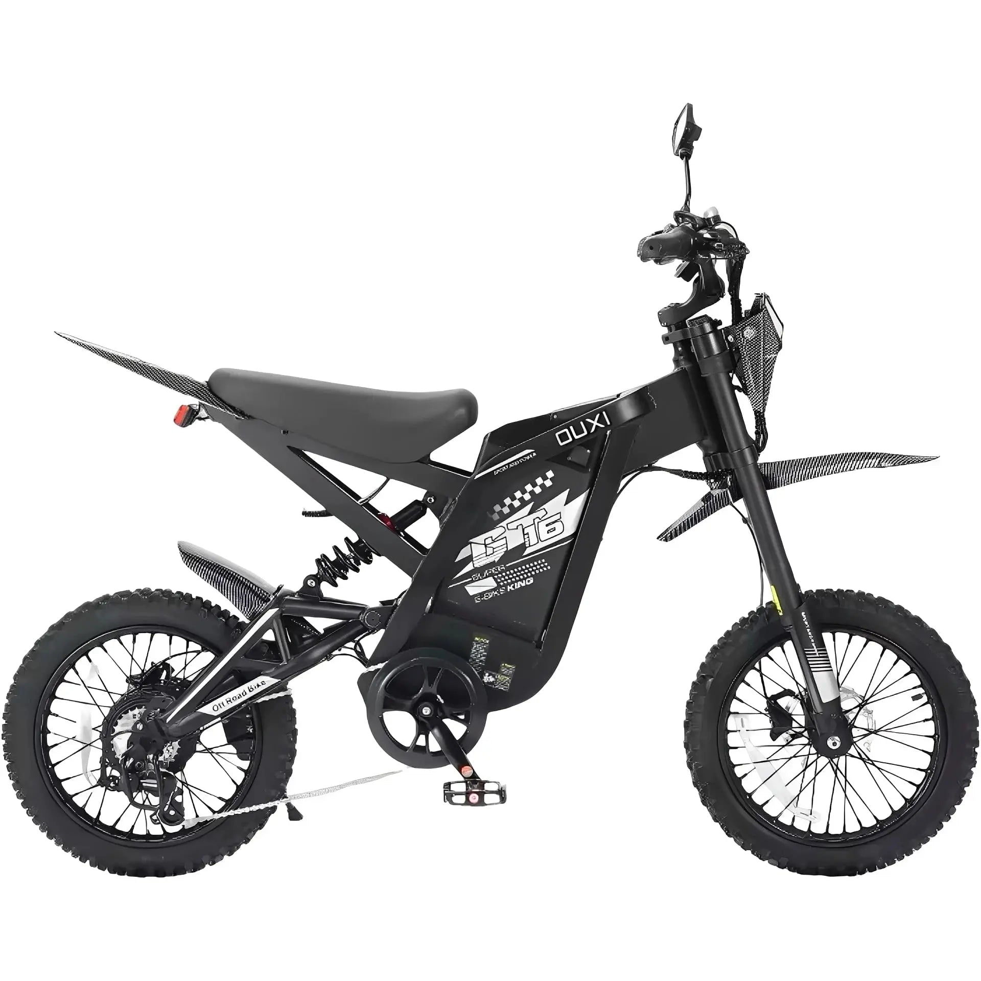 Ouxi GT16 Mini Fatbike - Zwart - Skinnybike - Hypebikes