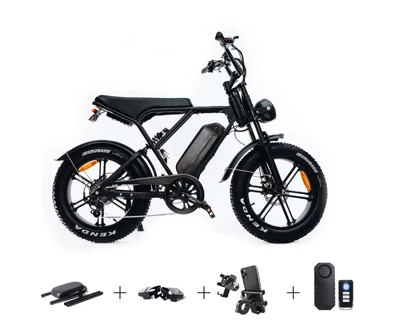 Ouxi H9 - Fatbike - Zwart - Hypebikes