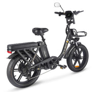 OUXI Q11 Zwarte Opvouwbare Fatbike Elektrisch 250W Met Hydraulische Remmen - Hypebikes