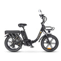 OUXI Q11 Zwarte Opvouwbare Fatbike Elektrisch 250W Met Hydraulische Remmen