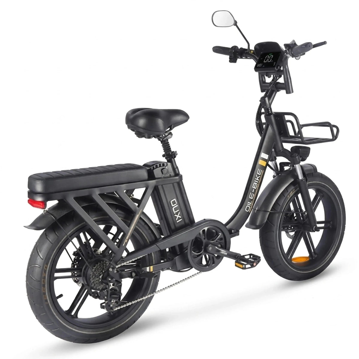 OUXI Q11 Zwarte Opvouwbare Fatbike Elektrisch 250W Met Hydraulische Remmen - Hypebikes