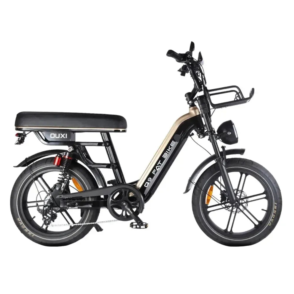OUXI Q9 Zwarte Fatbike met Lage Instap en Robuust Frame