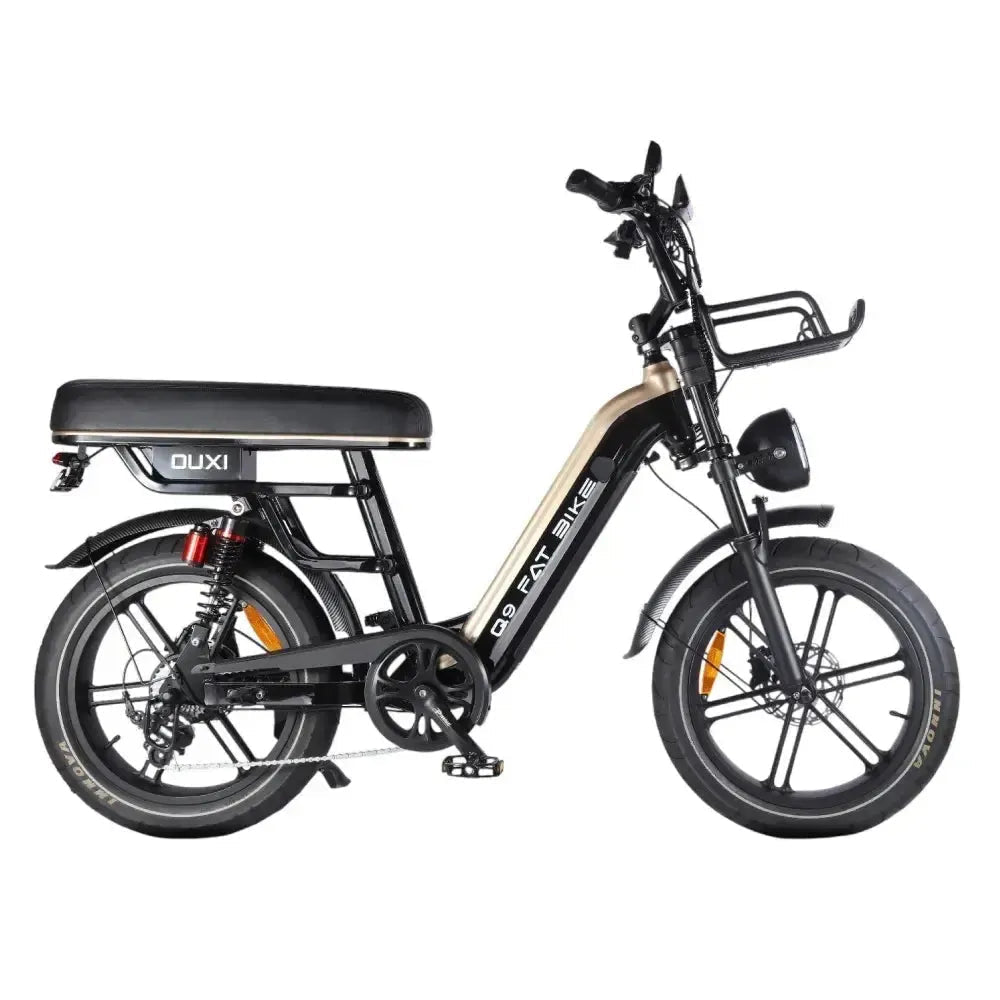 OUXI Q9 Zwarte Fatbike met Lage Instap en Robuust Frame - Hypebikes