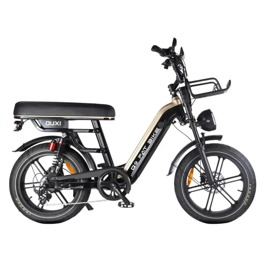 OUXI Q9 Zwarte Fatbike met Lage Instap en Robuust Frame - Hypebikes