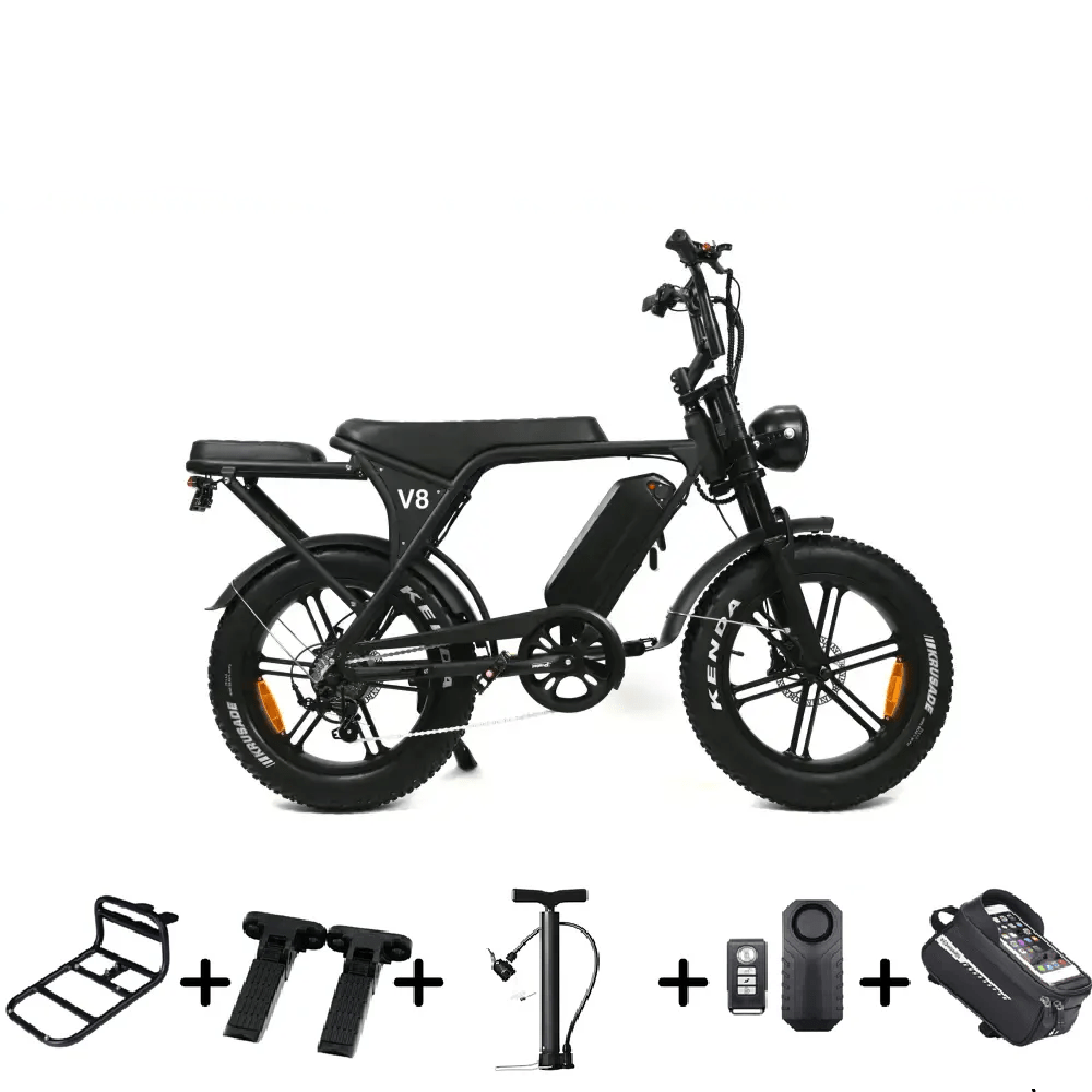 OUXI V8 4.0 - FATBIKE - SCHWARZ