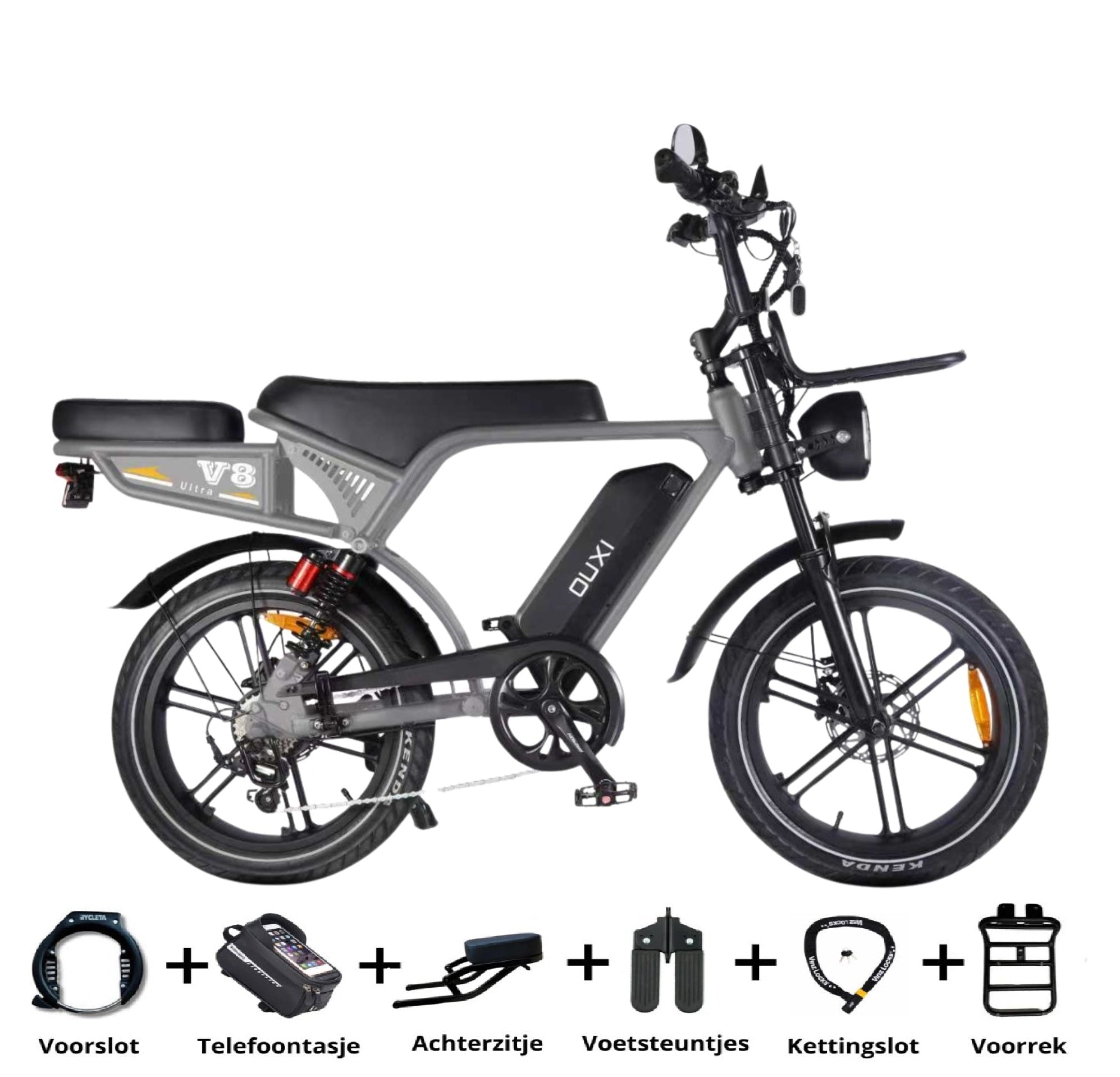 Ouxi V8 Ultra Grijs Special Edition - Hypebikes