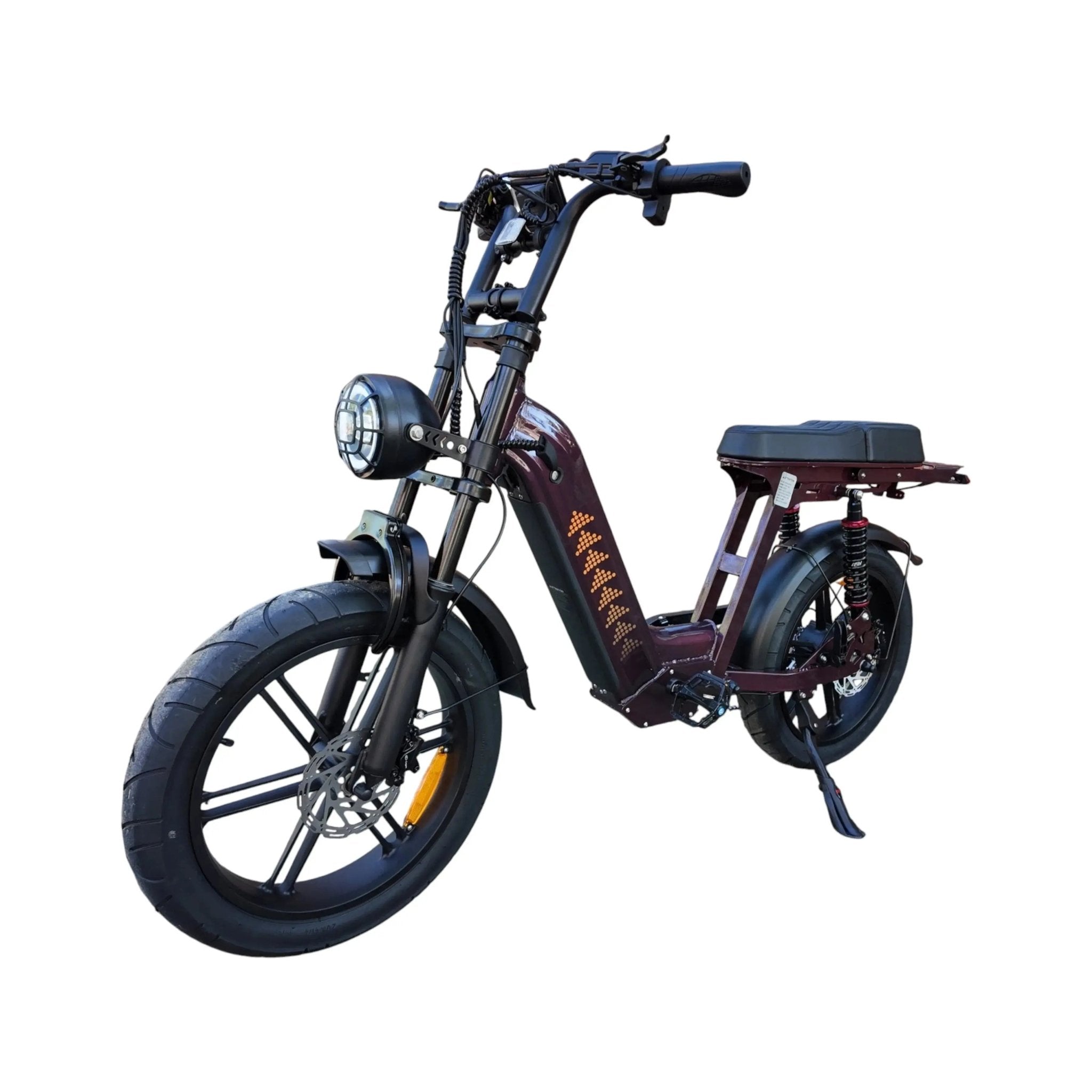 QmWheel D50 Elektrisch Fatbike 250W Paars - Hypebikes