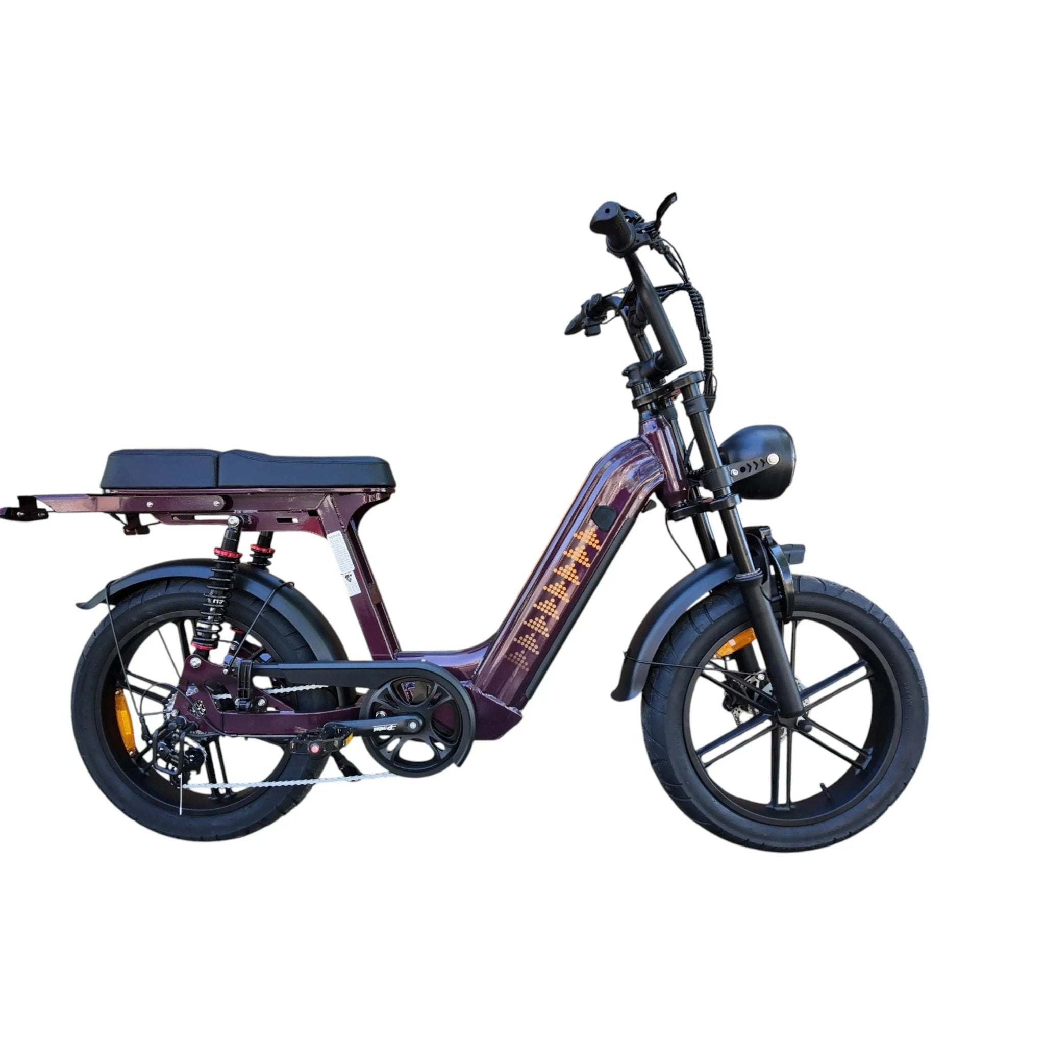 QmWheel D50 Elektrisch Fatbike 250W Paars - Hypebikes