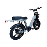 QmWheel D50 Elektrische Fatbike Grijs 250W Motor Dubbele Vering - Hypebikes