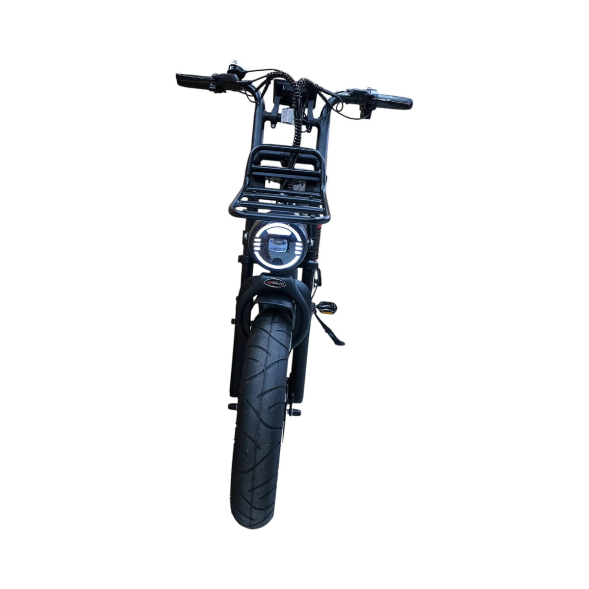 QmWheel D50 Elektrische Fatbike Grijs 250W Motor Dubbele Vering - Hypebikes