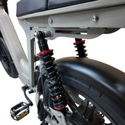 QmWheel D50 Elektrische Fatbike Grijs 250W Motor Dubbele Vering - Hypebikes
