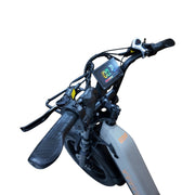 QmWheel D50 Elektrische Fatbike Grijs 250W Motor Dubbele Vering - Hypebikes