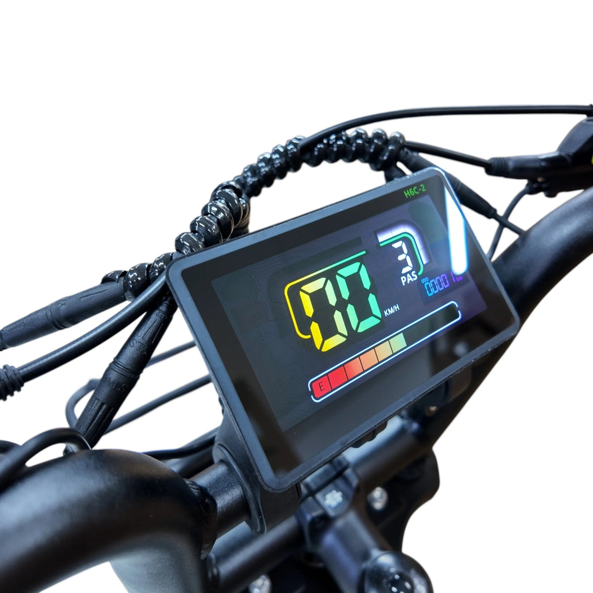 QmWheel D50 Elektrische Fatbike Grijs 250W Motor Dubbele Vering - Hypebikes
