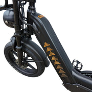 QmWheel D50 Fatbike Zwart - Hypebikes