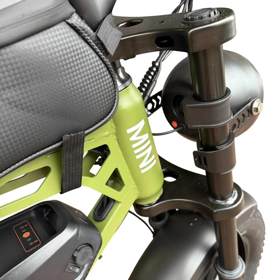 QmWheel V20 Mini Elektrische Fatbike Groen Compact Krachtig - Hypebikes