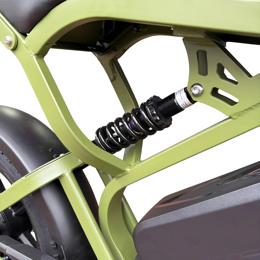 QmWheel V20 Mini Elektrische Fatbike Groen Compact Krachtig - Hypebikes
