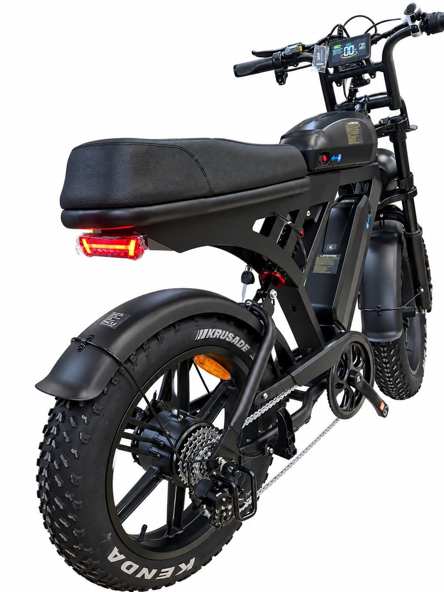 QMWHEEL V30 - Fatbike Dubbele Accu - Zwart - Hypebikes