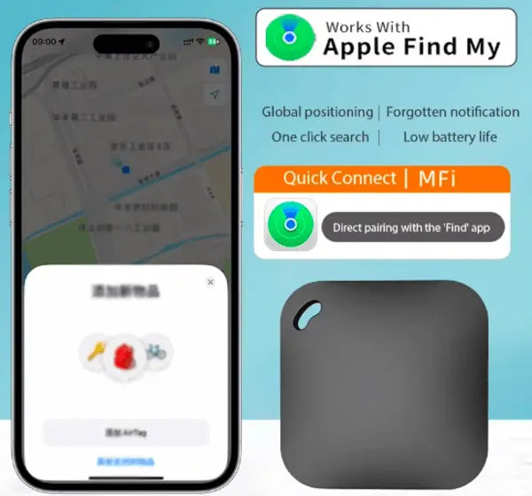 Tracker GPS Apple IOS - Zoek mijn Iphone - Airtag - Hypebikes