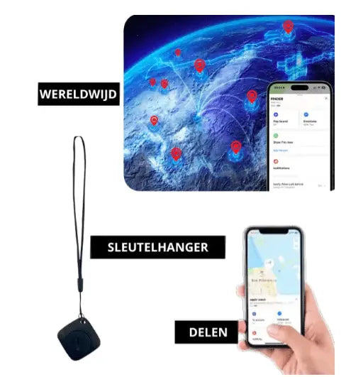 Tracker GPS Apple IOS - Zoek mijn Iphone - Airtag - Hypebikes