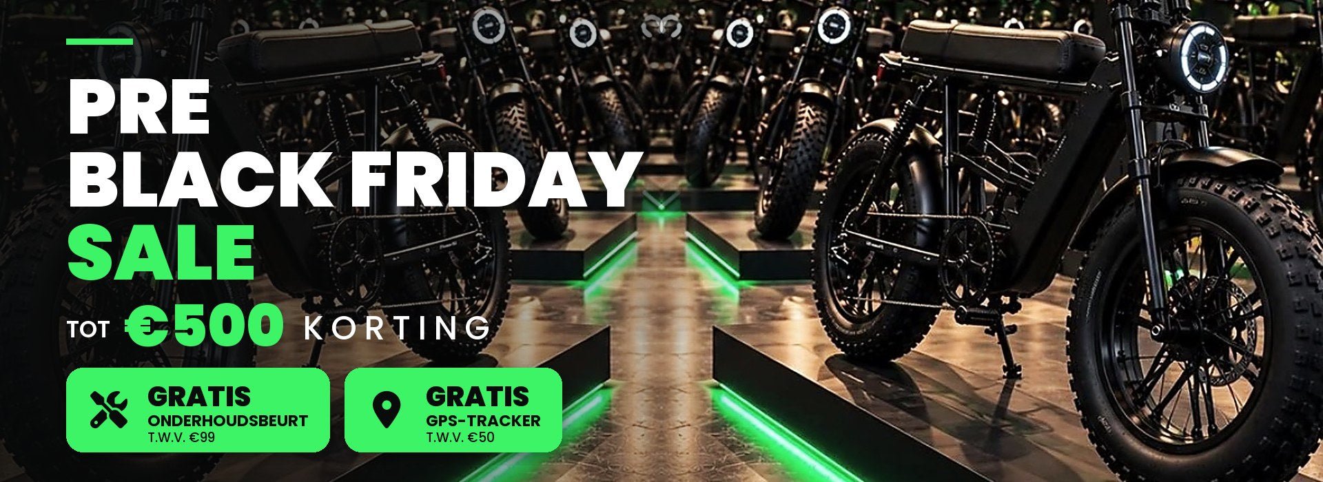 Pre Black Friday: tot €500 korting op jouw fatbike
